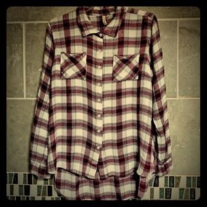 Red Camel Flannel Button-down